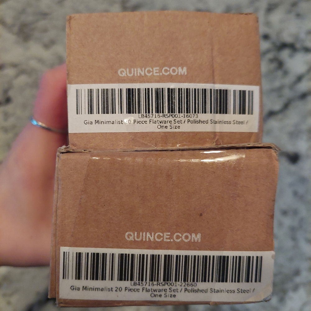 NEW! Quince- Sambonet Gia Minimalist 40 Piece Stainless Steel Flatware Set! (9) - Picture 12 of 12